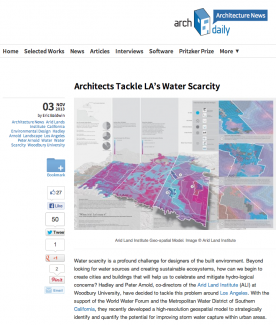 Upper Los Angeles River Watershed Stormwater Infiltration Model