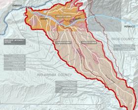 Project Area Map, "An Updated Watershed-Base Plan for the Lower Embudo Watershed, NM"